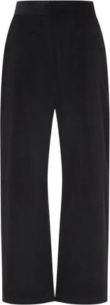 STUDIO NICHOLSON Grange Relaxed Curved Leg Pant - Dames - Wijde Broeken - Bruin - XS - Katoen - Broeken