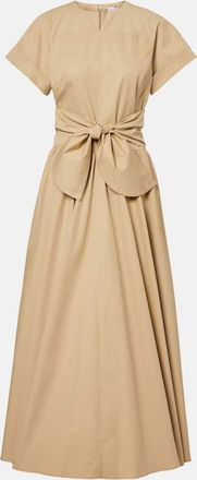 Patou Abito midi in cotone arricciato