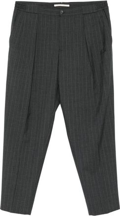 BRIGLIA 1949 PortoblloS Pinstripe Pleated Trousers