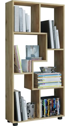 ebuy24 Estante De Madera Vcm De Pie Estante De Ahorro De Espacio Dimensiones: Al. 119 X An. 60 X P. 20 Cm Estante Elegante De Pie Estante De Almacenamiento E