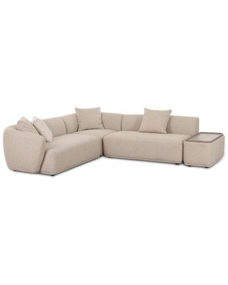TOV Furniture Tov Furniture Sylvie Cream Boucle 4-Piece Left Chaise Sectional