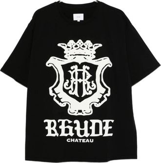 Rhude T-shirt Rhps 26Tt 08012 1014 - Heren - T-shirts - Zwart - M - Tops