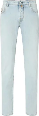 Jacob Cohen Jeans, Heren, Blauw, W38, Katoen, Slim Fit Golf Edition Jeans