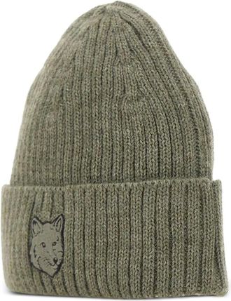 Maison Kitsuné Berretto a coste - Verde