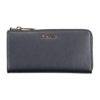 Tommy Hilfiger Wallets & Cardholders, female, Blue, Size: ONE SIZE Blue Womens Wallet with Zip Closure
