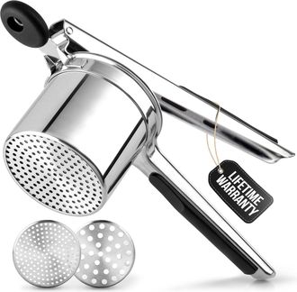 Zulay Kitchen Large Potato Ricer with 2 Interchangeable Discs