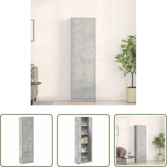 vidaXL vidaXL Armadio grigio cemento - Guardaroba Grigio cemento 55 x 25 x 189 cm Legno multistrato