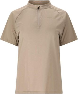 ENDURANCE Crow Melange Cycling/MTB S/S Shirt Velotrikot f&uuml;r Damen | beige