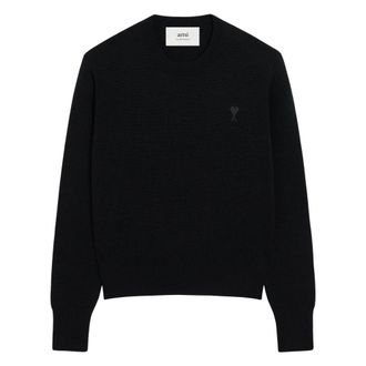 Ami Jersey de cuello redondo Merinos - Knitwear - Mujer - Negro - L