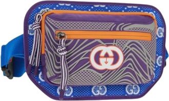 Gucci Pre-owned Belt Bags, female, Purple, Size: ONE SIZE Pre-owned Nylon Belt Bag