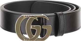 Gucci Black GG Buckle Belt