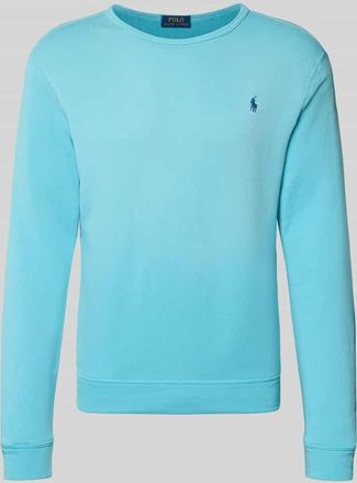 Polo Ralph Lauren Regular Fit Sweatshirt aus Baumwoll-Mix in Aqua, Gr&ouml;&szlig;e XXL