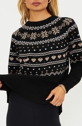 Beach Riot Elizabeth Sweater in Mystic Fairisle at Nordstrom, Size X-Small