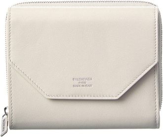Balenciaga Envelope Compact Leather Wallet