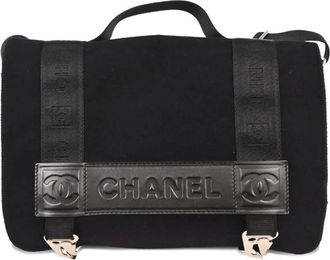 Chanel 2005 sport line shoulder shoulder bag - women - Felt/Nylon/CALFSKIN - One Size - Black