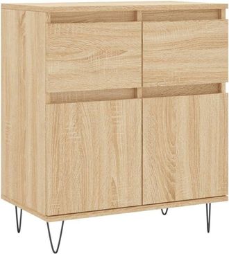 vidaXL Sideboard Sonoma Oak 60x35x70 cm Engineered Wood vidaXL