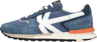 Kaotiko Orbit - Heren - Sneakers - Blauw - 44 EU - Leer - Schoenen