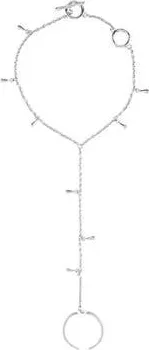 Lucy Quartermaine Multi Drop Hand Chain in Sterling Silver at Nordstrom