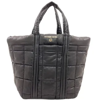 Michael Kors Black Nylon Handbag Tote Bag (Pre-Owned)