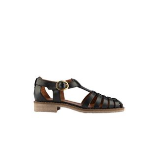 Maison Toufet Schoenen, Dames, Zwart, 39 EU, Leer, Sandale Suzanne