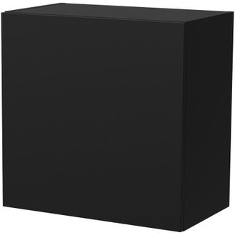 Dmora Mobile Pensile Sparone, un Ripiano, Modulabile, Apertura Push Pull, 49.9x50h cm Nero Antracite