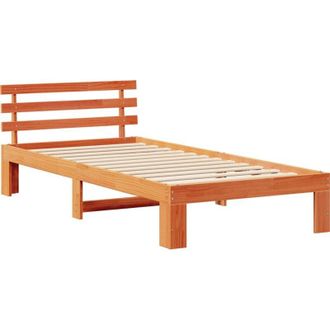 vidaXL Estructura De Cama Marr&oacute;n 100 X 200 Cm Madera Maciza De Pino Vidaxl