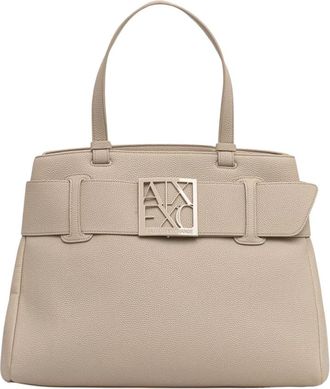 A|X Armani Exchange Susie Soft Shopper - Dames - Handtassen - Beige - ONE Size - Polyester - Tassen