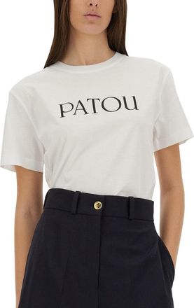 Patou Logo Print T-Shirt - White