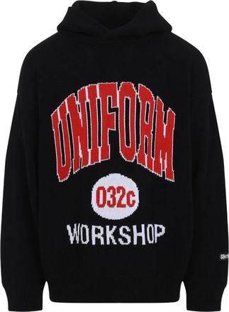 032c Felpa Lucky Strike con cappuccio - Nero