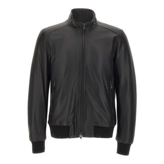 Barba Dakota Leren Jas - Heren - Bomber jackets - Zwart - 2XL - Leer - Jassen