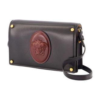 Versace Womens Medusa Emblem Lambskin Wallet Black