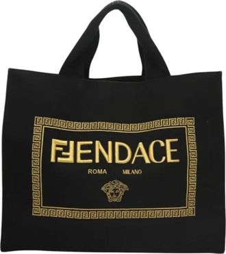 Fendi Pre-owned Canvas fendi-bags - Dames - Vintage Shopper - Zwart - ONE Size - Vintage