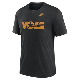 Nike Tennessee Volunteers Blitz Evergreen Legacy Primary Nike Mens College T-Shirt in Black | CLEVGGTNJFDUXP-TEN