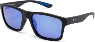 Maui Jim The Flats Zonnebril - Heren - Zonnebrillen - Zwart - 57 MM - Accessoires