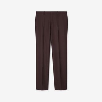 Burberry Striped Wool Mohair Tailored Trousers