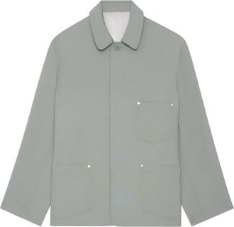 &Eacute;tudes Studio Elegante Worker Vest - Heren - Casual Overhemden - Groen - S - Wol - Overhemden