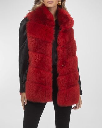 Gorski Reversible Merinillo Lamb Shearling Vest