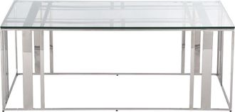 Liang and Eimil Designer Couchtisch Lafayette 120 x 66 cm - Edelstahl