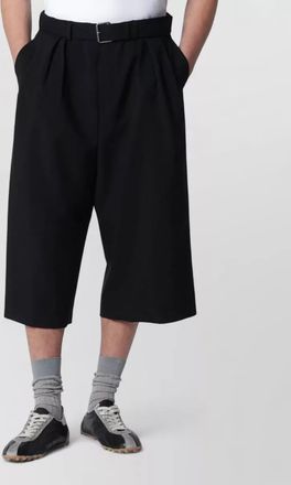 Dries Van Noten cropped trousers pleated front belt loops