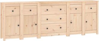 vidaXL Vidaxl - Aparador de madera maciza de pino 230x35x80 cm