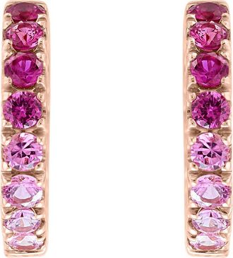 Effy 14K Gold Natural Sapphire Hoop Earrings in Multi at Nordstrom Rack