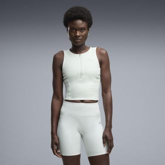 Puma Canotta da running LIGHTSTRIDE da donna, Abbigliamento, Verde, XXS