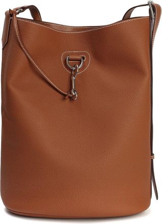 Tiffany & Fred Pebbled Leather Bucket Tote