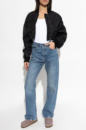 Michael Michael Kors Ribbed Top, Womens, White