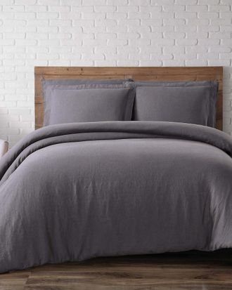 Brooklyn Loom Charcoal Duvet Set