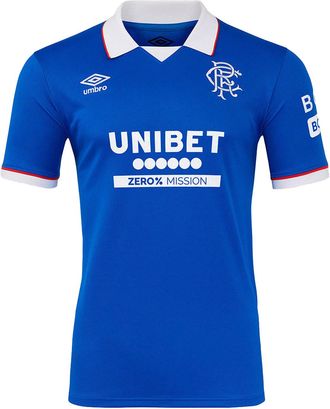 Umbro Heren 25/26 Rangers FC Thuisshirt met korte mouwen (Lapis Blauw)