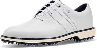 FootJoy Premiere Series - Packard Womens Golf Shoes White/Pagaent Blue : 6.5 B - Medium, Full Grain leather
