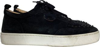 Christian Louboutin Mens Suede Happyrui Spiked Sneaker (Authentic Pre-Loved)