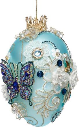 Mark Roberts Faberge Jewel Egg Ornament, Turquoise in Sky Blue at Nordstrom