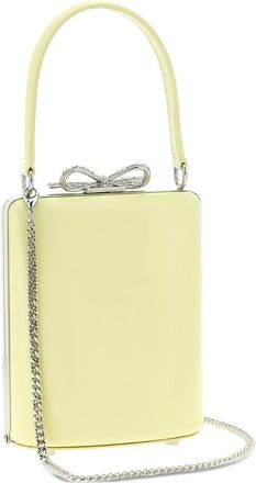 Self Portrait Borsa tote con fiocco in strass - Giallo